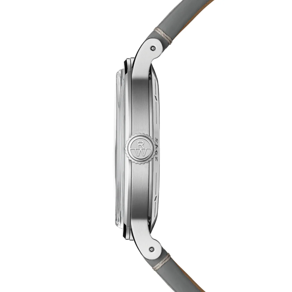 Millesime Automatic Moonphase 39.5mm - Silver on Leather Strap - Image 3