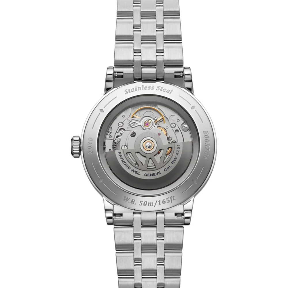 Millesime Men's Automatic Small Seconds Sector Dial 39.5mm - Silver on Bracelet - Image 3