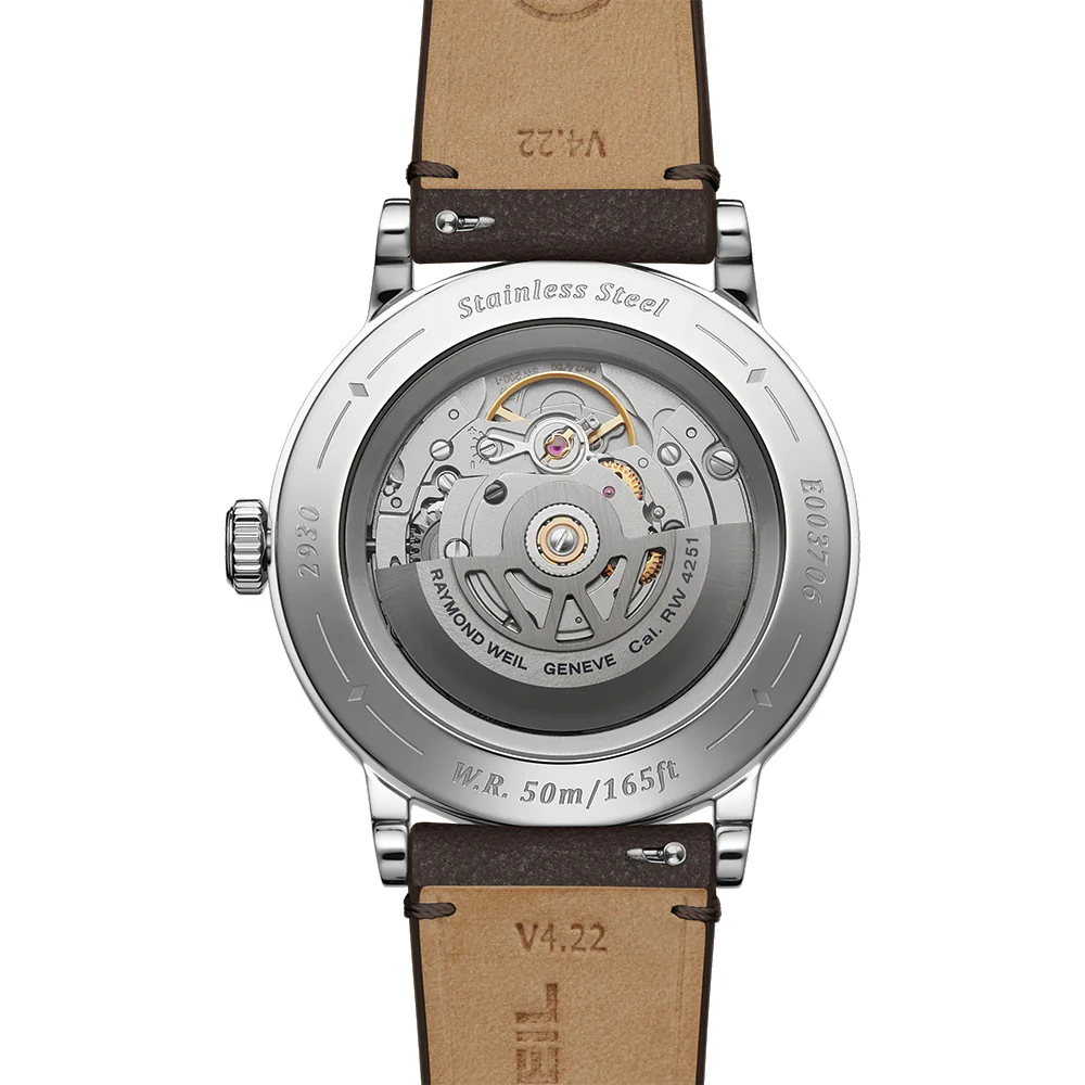 Millesime Small Seconds Tuxedo Dial 39mm - Blue on Leather Strap - Image 5