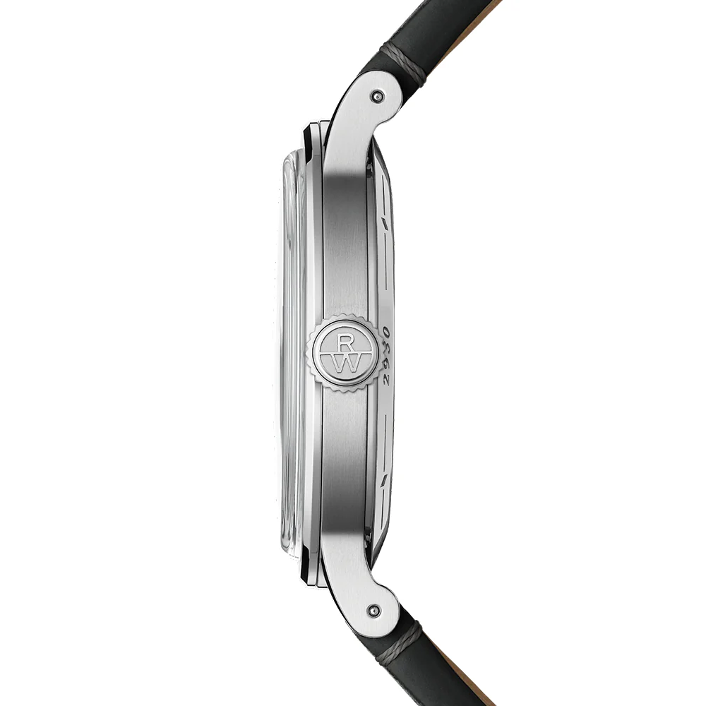 Millesime Small Seconds Tuxedo Dial 39mm - White on Leather Strap - Image 6