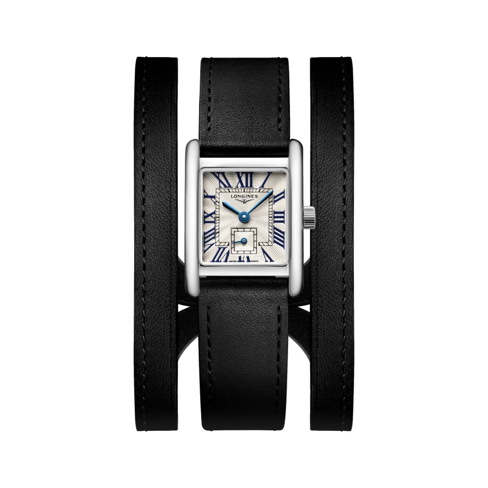 Mini DolceVita 29mm - Silver "Fliniqué" on Leather Strap