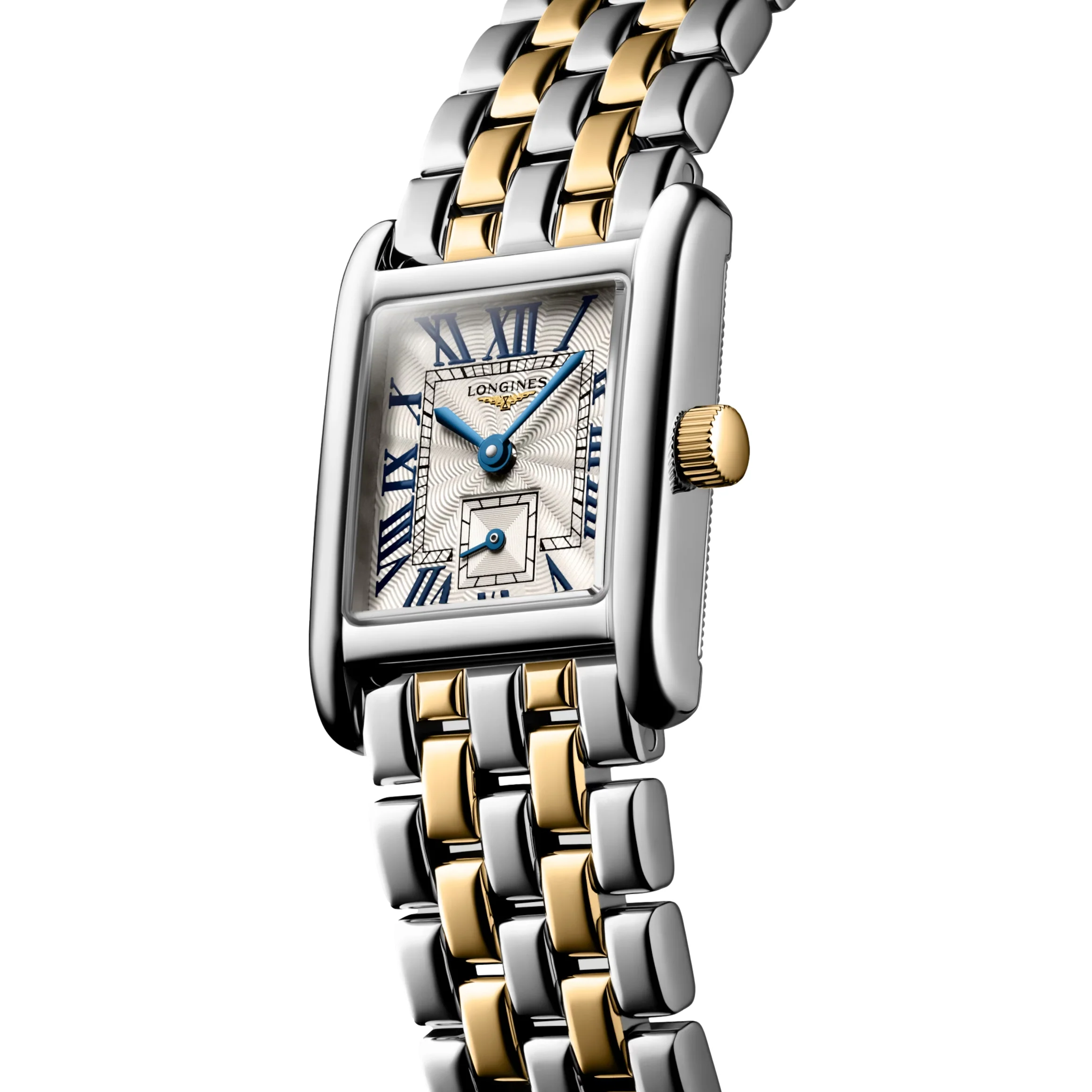Mini DolceVita Quartz Yellow Gold Two-Tone 29mm - Silver "Flinqué" on Bracelet - Image 2
