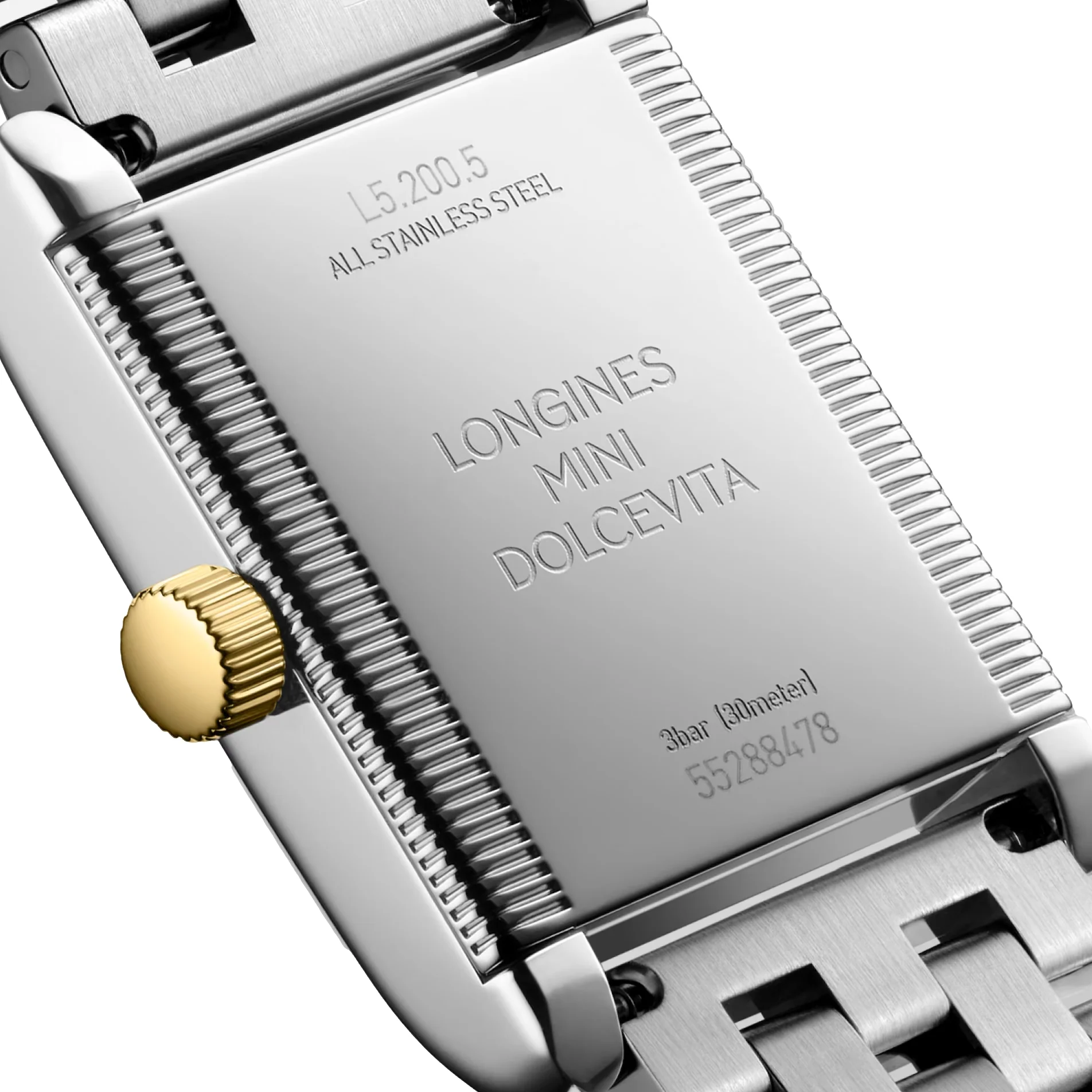 Mini DolceVita Quartz Yellow Gold Two-Tone 29mm - Silver "Flinqué" on Bracelet - Image 6