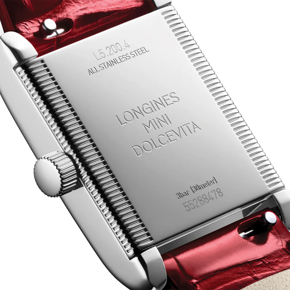 Mini DolceVita 29mm - Silver "Fliniqué" on Leather Strap - Image 7