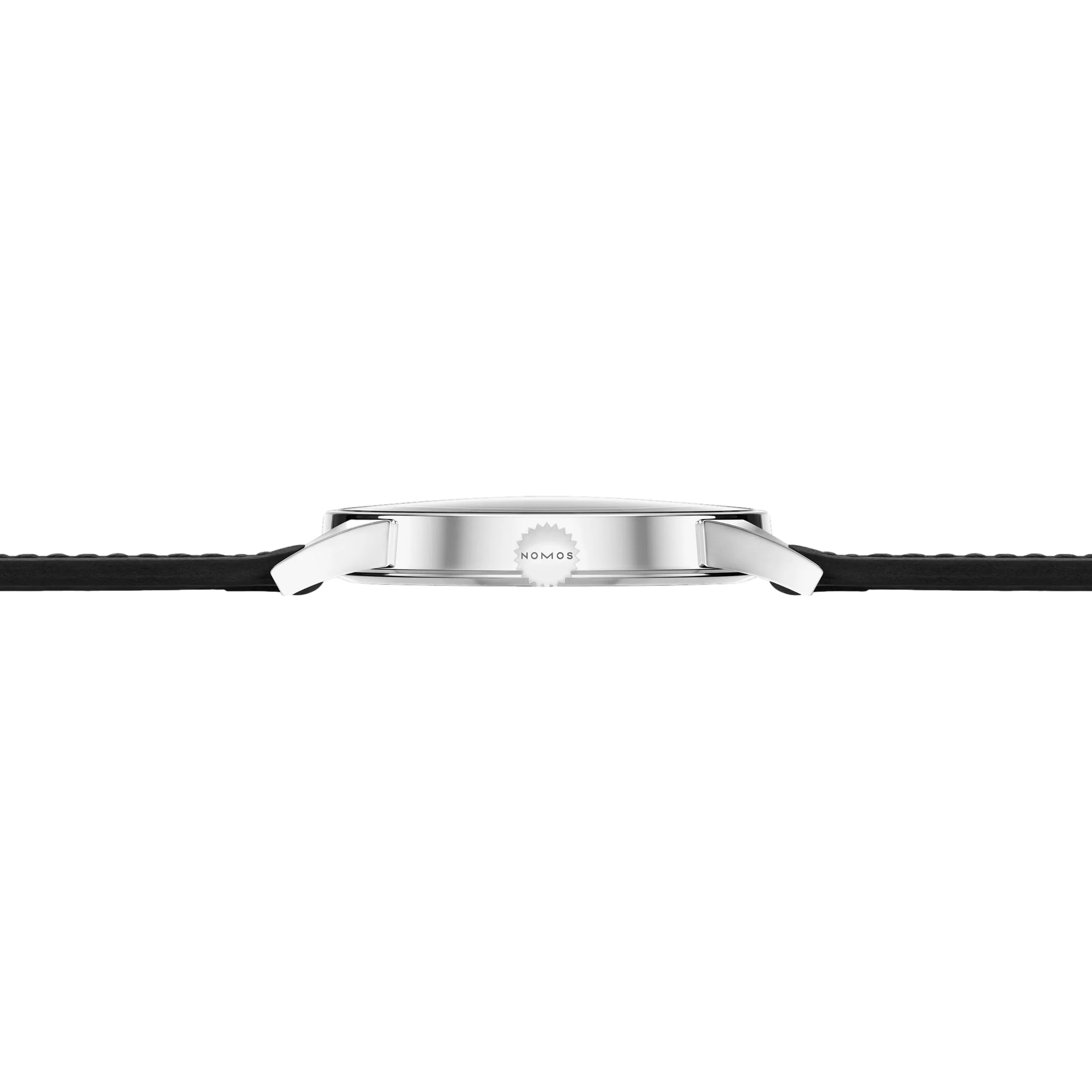Minimatik Date 39mm - White Silver-Plated on Leather Strap - Image 7
