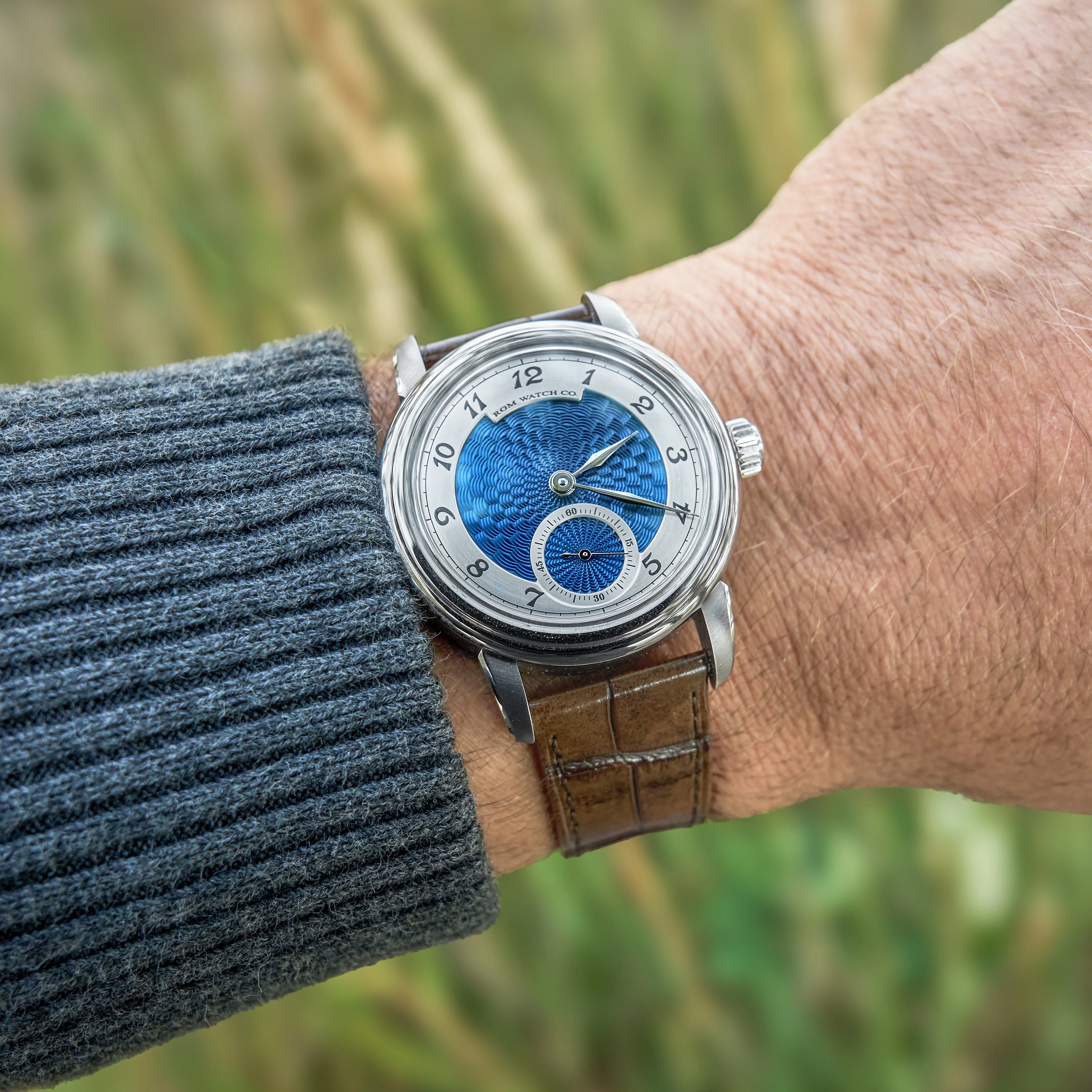 RGM 501 Teddy Baldassarre Edition 39mm – Blue on Leather Strap - Image 3