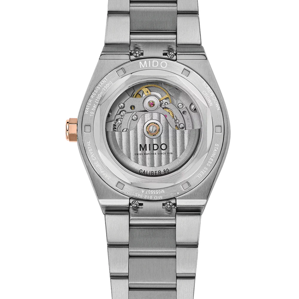 Multifort 8 One Crown Rose Gold PVD Two-Tone 40mm - Black on Bracelet - Image 5
