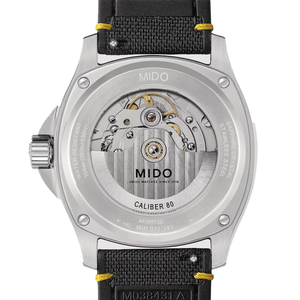 Multifort TV Big Date 40mm - Grey Dial on Fabric Strap - Image 2