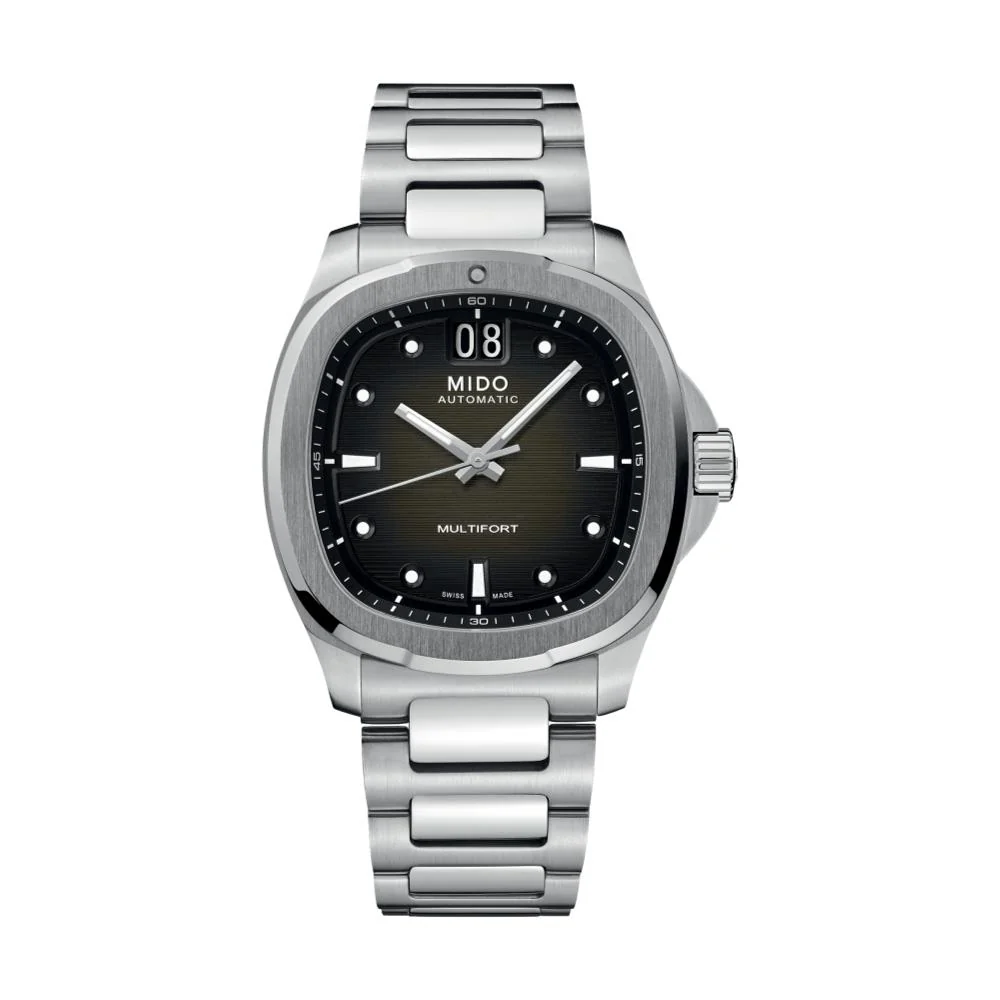 Multifort TV Big Date 40mm - Grey on Bracelet