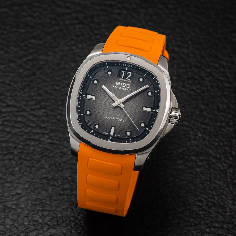 Multifort TV Big Date 40mm - Grey on Strap - Image 2