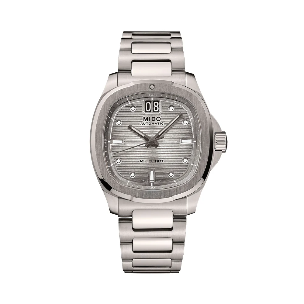 Multifort TV Big Date Titanium 40mm - Grey Gradient on Bracelet