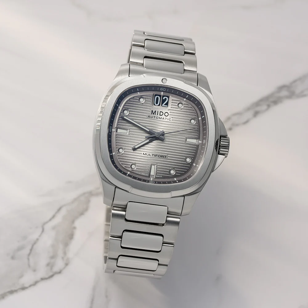 Multifort TV Big Date Titanium 40mm - Grey Gradient on Bracelet - Image 2