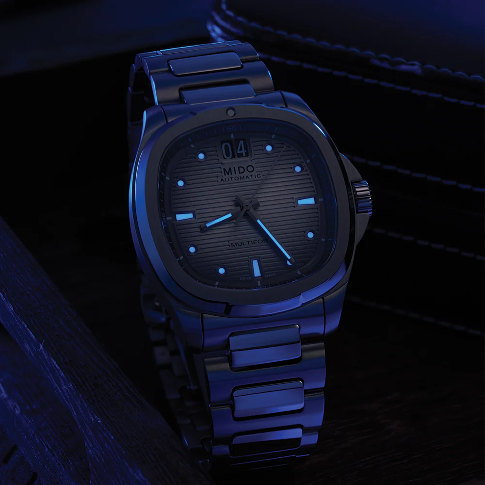 Multifort TV Big Date Titanium 40mm - Grey Gradient on Bracelet - Image 8