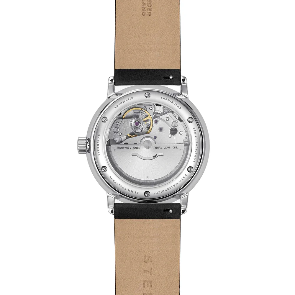 Naos Automatic 38mm - Blue on Leather Strap - Image 8