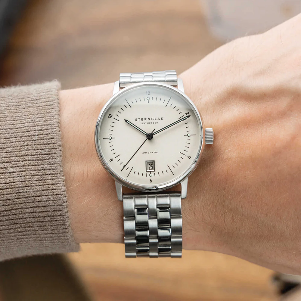 Naos Pro Automatic 38mm - Beige on Bracelet - Image 2