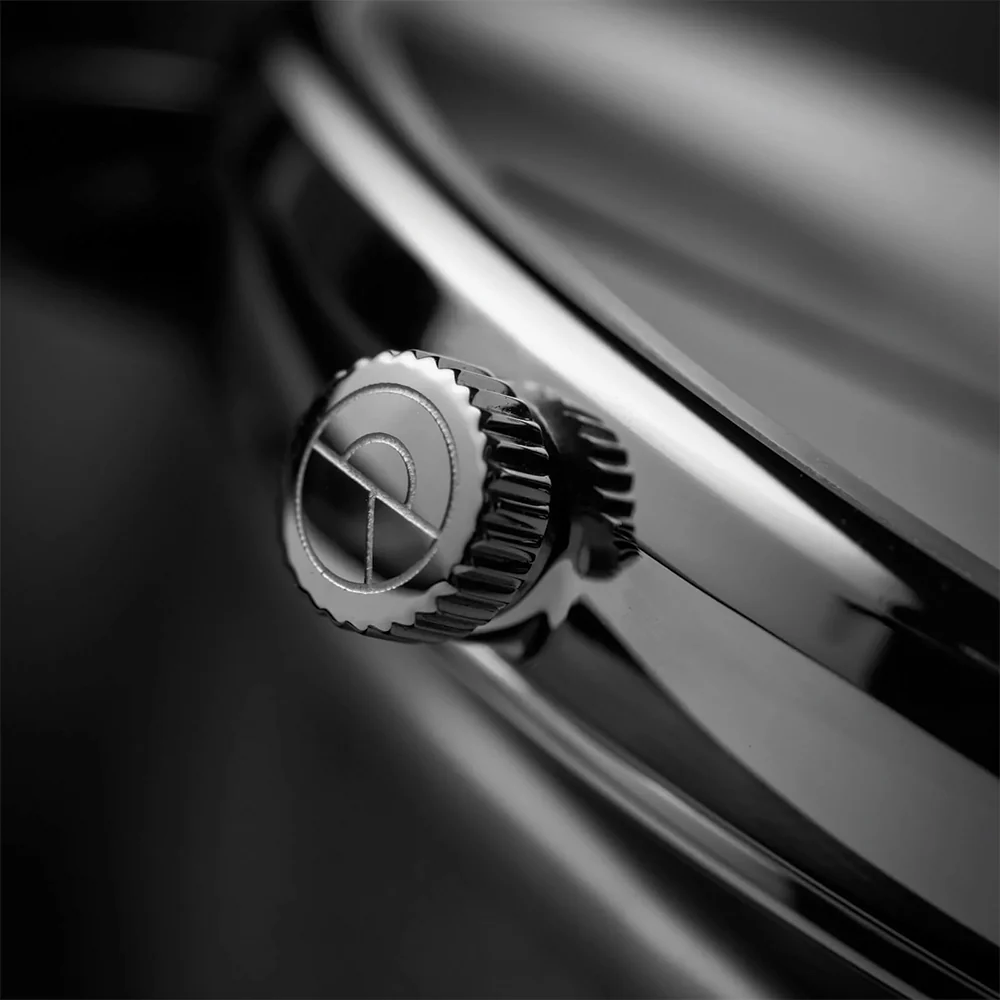 Naos Quartz 38mm - Black on Leather Strap - Image 7