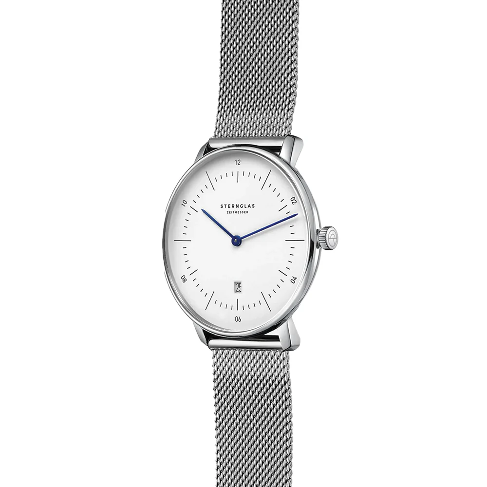 Naos XS Quartz 33mm - White on Bracelet - Image 3