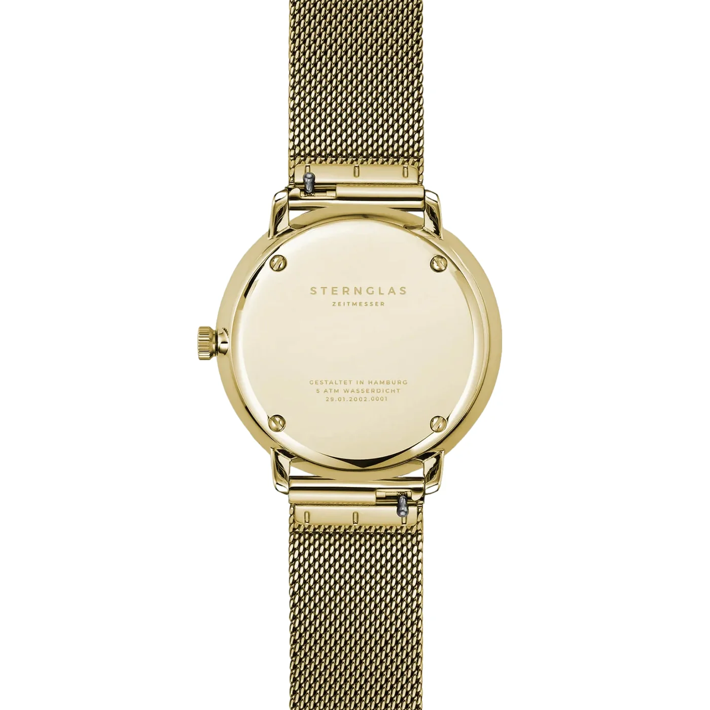 Naos XS Quartz Gold PVD 33mm - White on Bracelet - Image 5