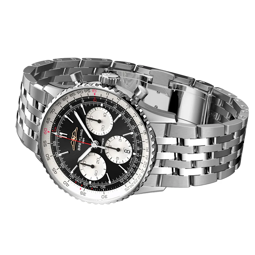 Navitimer B01 Chronograph 41mm - Black on Bracelet - Image 3
