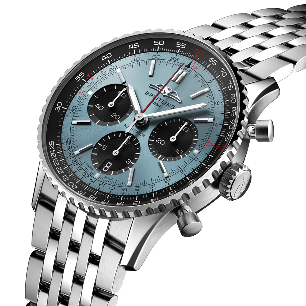 Navitimer B01 Chronograph 41mm - Blue on Bracelet - Image 2