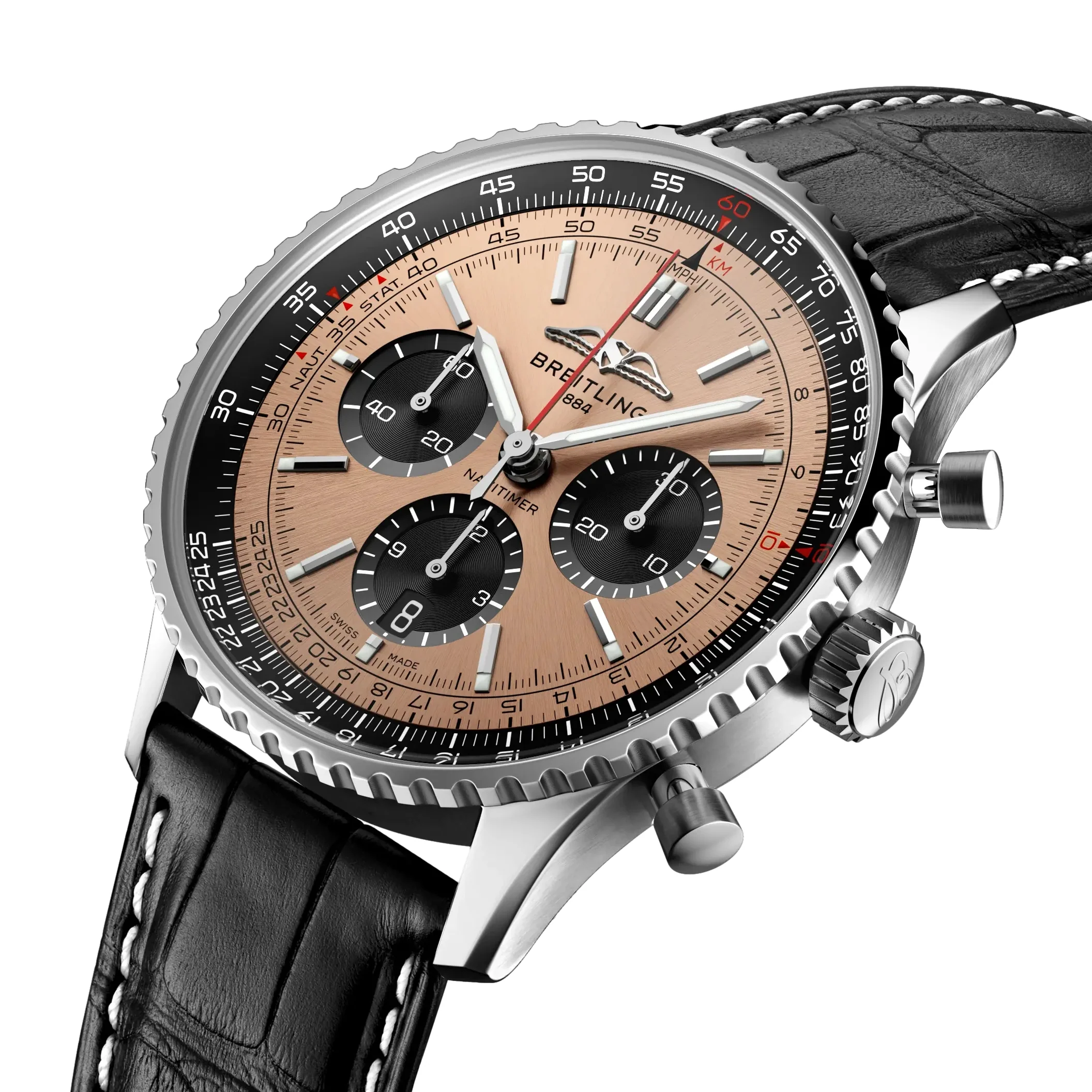 Navitimer B01 Chronograph 43mm - Copper on Leather Strap - Image 2