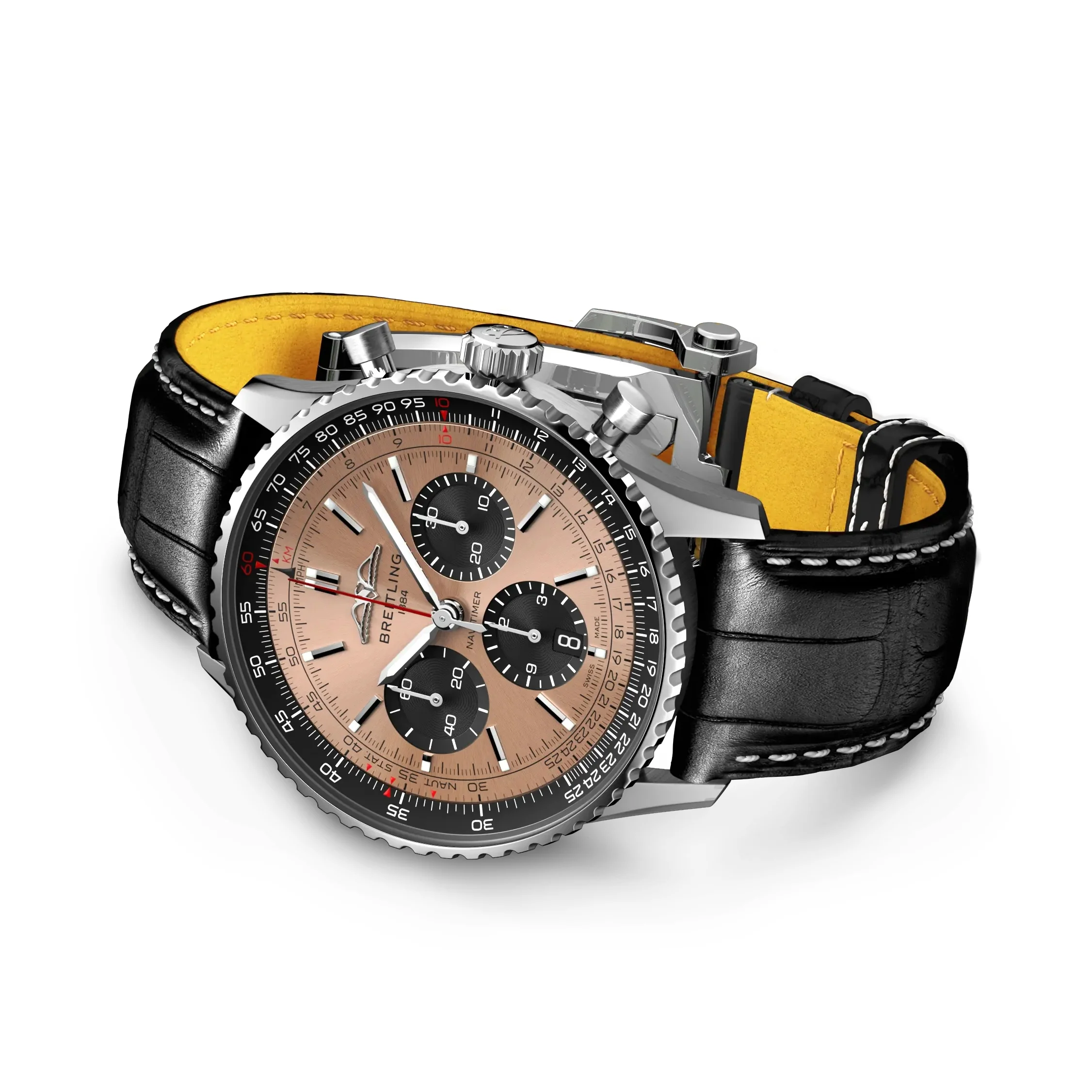 Navitimer B01 Chronograph 43mm - Copper on Leather Strap - Image 4