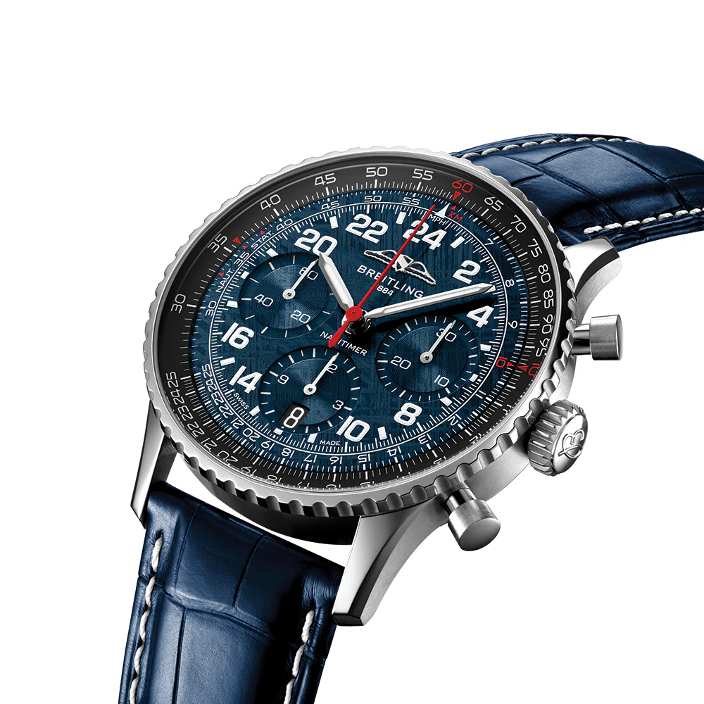 Navitimer B02 Chronograph Limited Edition Cosmonaute Artemis II 41mm - Blue on Leather Strap - Image 4