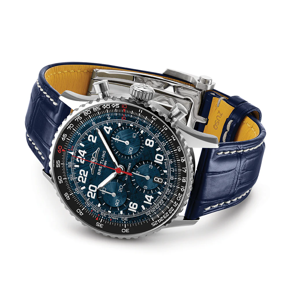 Navitimer B02 Chronograph Limited Edition Cosmonaute Artemis II 41mm - Blue on Leather Strap - Image 5