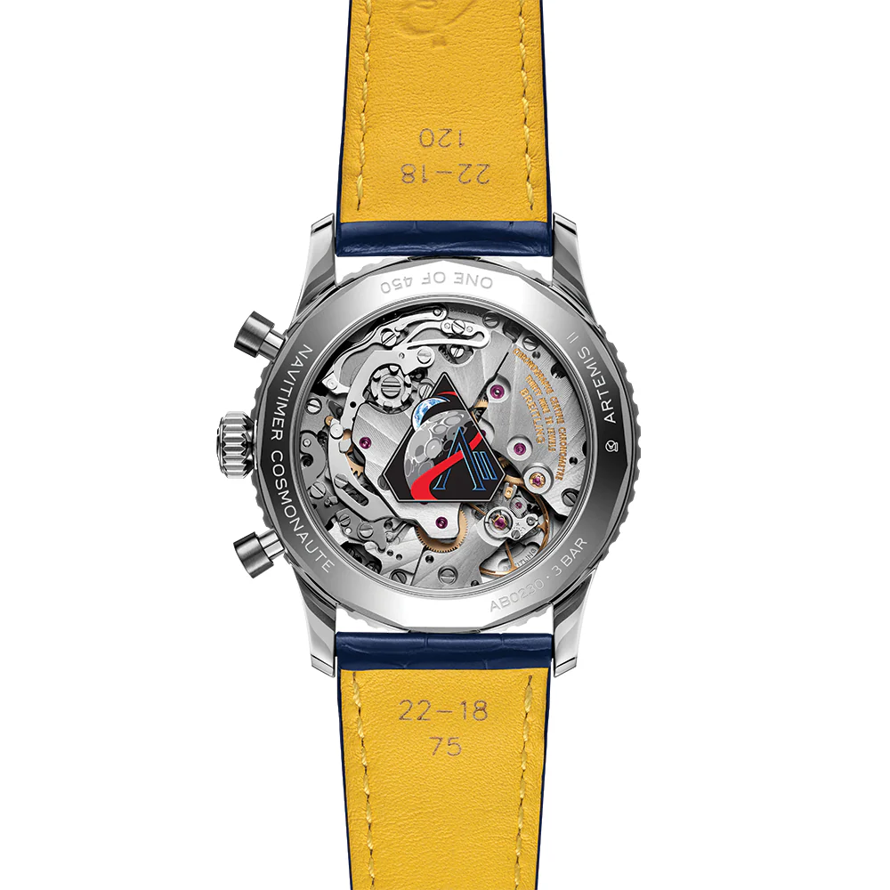 Navitimer B02 Chronograph Limited Edition Cosmonaute Artemis II 41mm - Blue on Leather Strap - Image 6