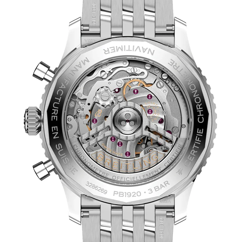 Navitimer B19 Chronograph Perpetual Calendar 43mm - Blue on Bracelet - Image 4