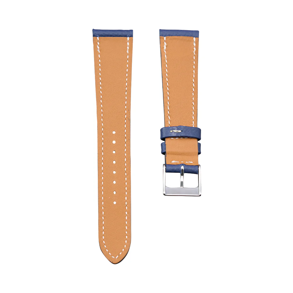 Navy Blue Textured Calf Leather Strap - Image 2