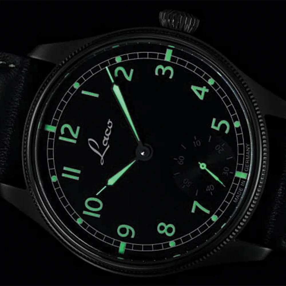 Navy Bremerhaven Handwinding 42.5mm - Black on Leather Strap - Image 3