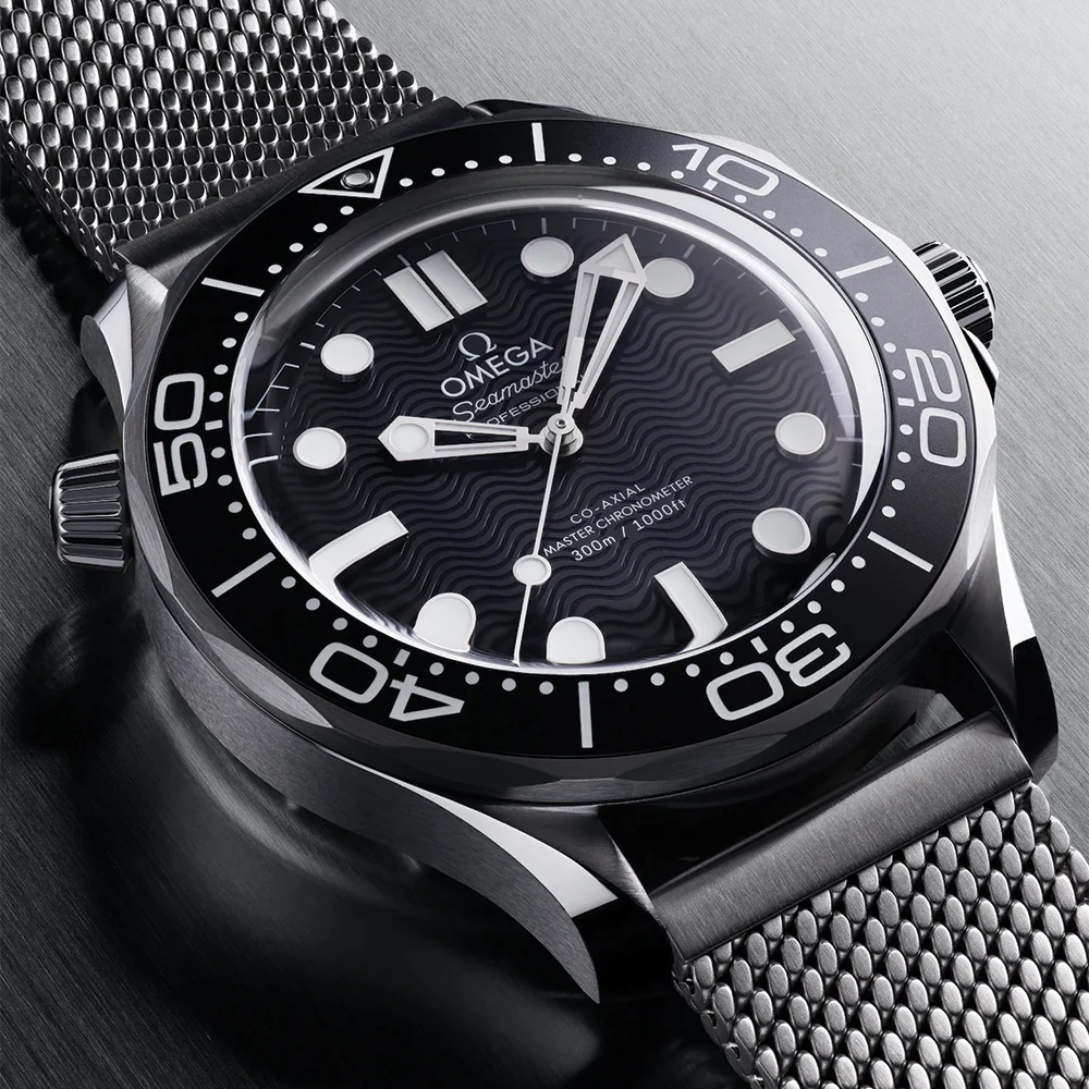 Seamaster Diver 300M Aluminum Bezel 42mm - Black on Bracelet - Image 3
