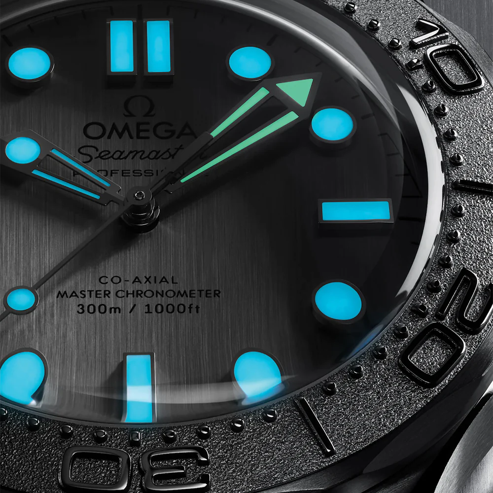 Seamaster Diver 300M Titanium Bezel 42mm - Grey on Rubber Strap - Image 4