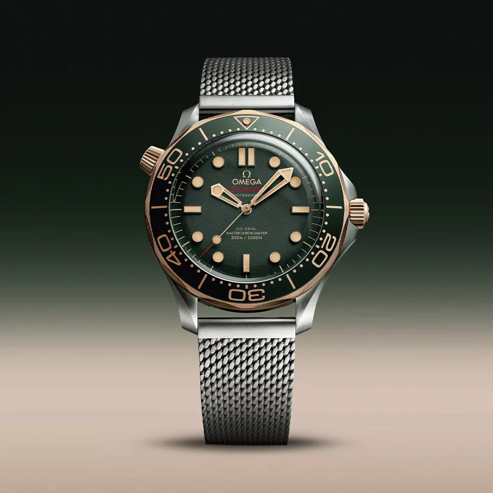 Seamaster Diver 300M Titanium and Bronze Gold 42mm - Green on Bracelet - Image 2