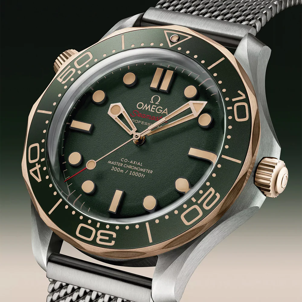 Seamaster Diver 300M Titanium and Bronze Gold 42mm - Green on Bracelet - Image 3