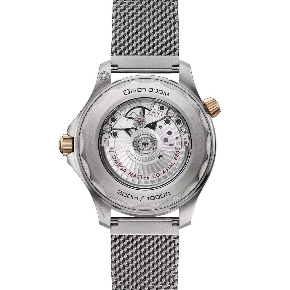 Seamaster Diver 300M Titanium and Bronze Gold 42mm - Green on Bracelet - Image 6
