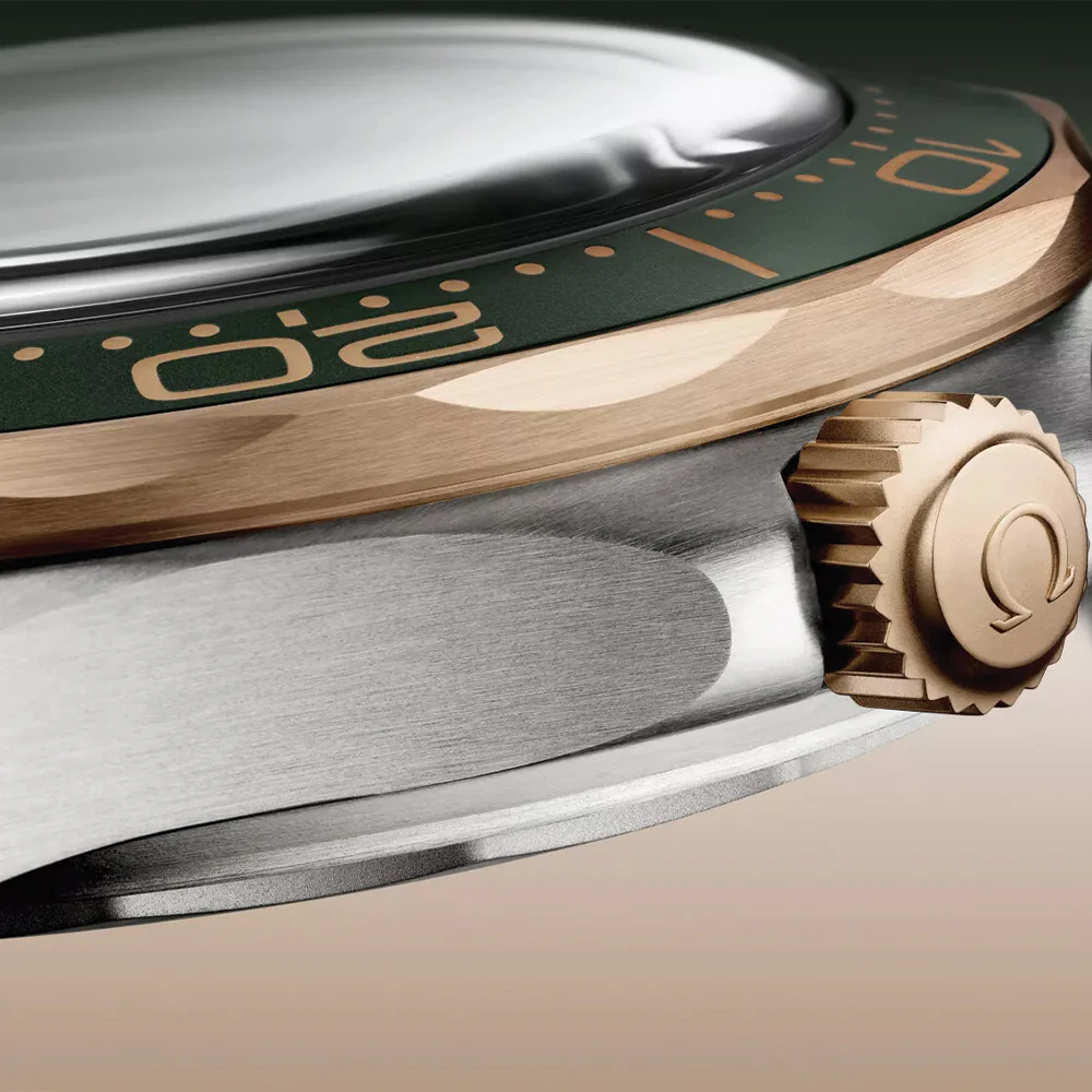 Seamaster Diver 300M Titanium and Bronze Gold 42mm - Green on Bracelet - Image 5
