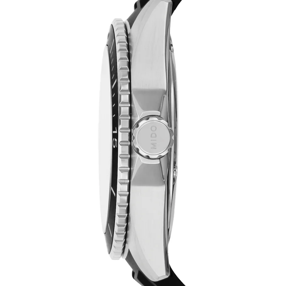 Ocean Star Captain 42.5mm - Black on Rubber Strap - Image 3