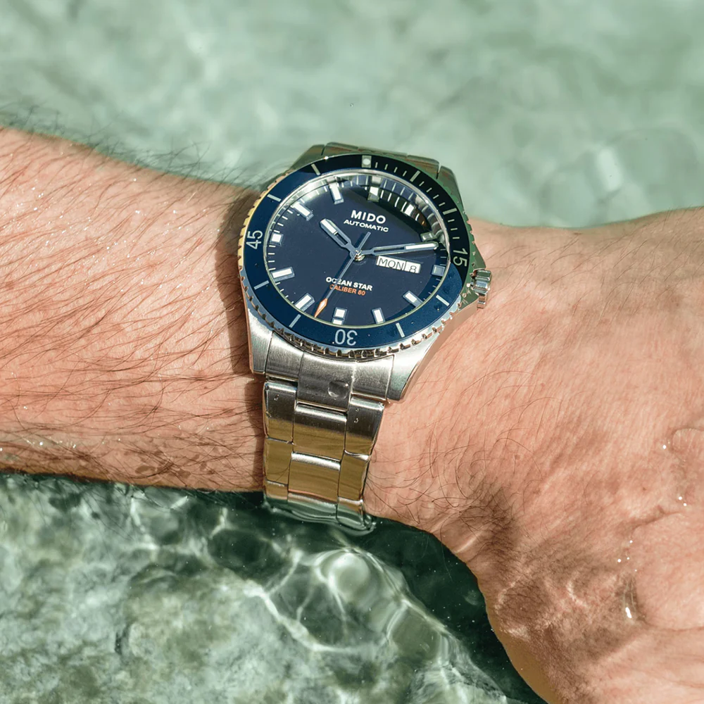 Ocean Star Captain 42.5mm - Blue on Bracelet - Image 3