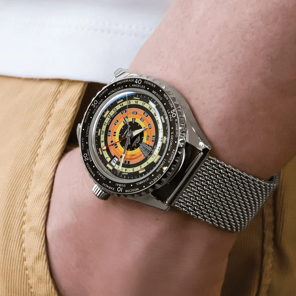 Ocean Star Decompression Worldtimer 40.5mm - Black on Rubber Strap w/ Additional Bracelet - Image 3