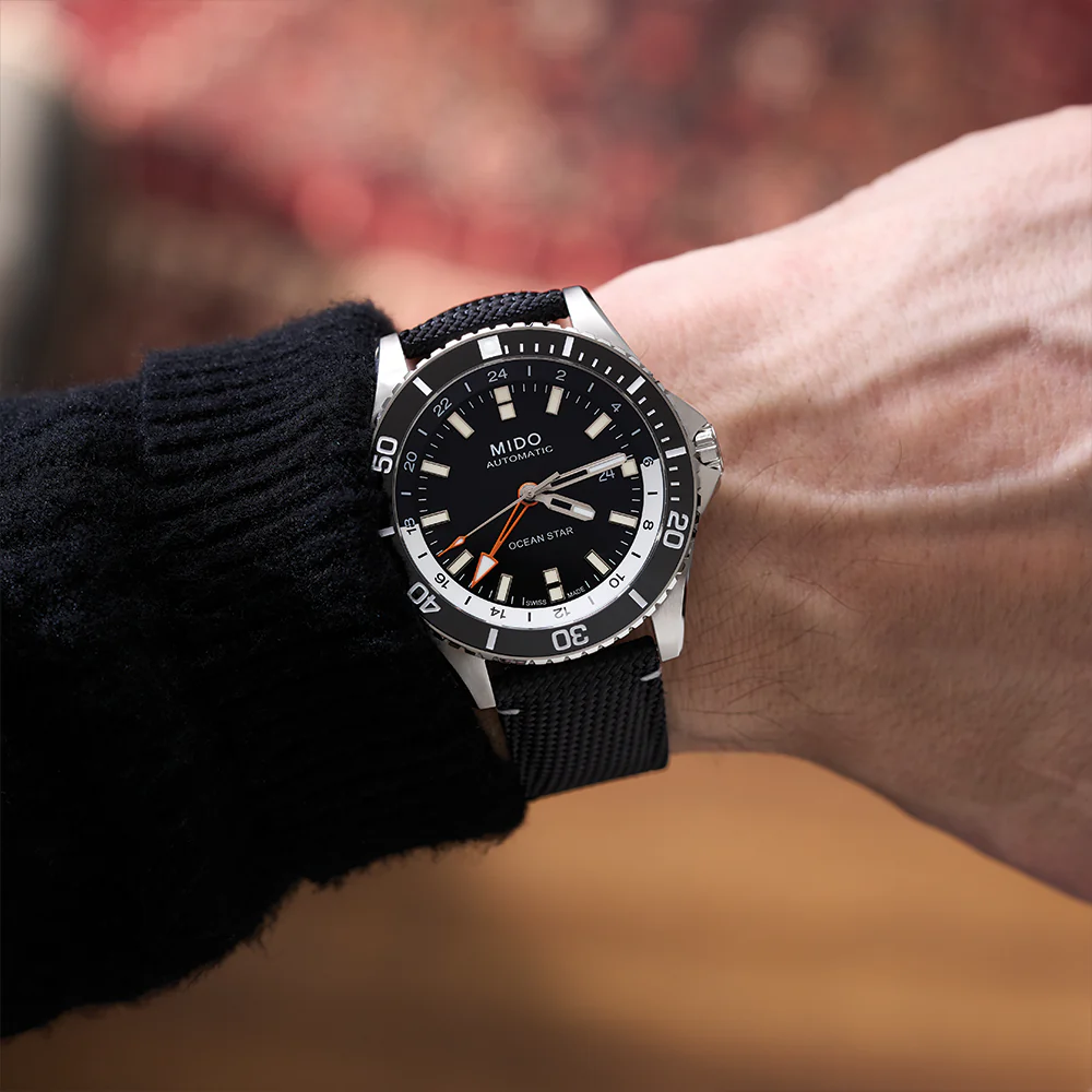 Ocean Star GMT 44mm - Black on Fabric Strap - Image 3