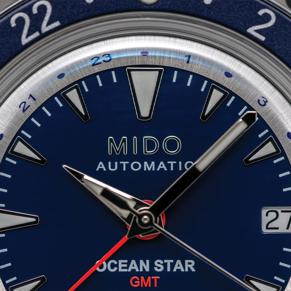 Ocean Star "Shark Tooth" Special Edition GMT 40.5mm - Blue on Bracelet w/ Additional Fabric Strap - Image 5