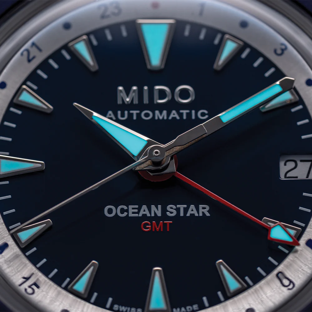 Ocean Star "Shark Tooth" Special Edition GMT 40.5mm - Blue on Bracelet w/ Additional Fabric Strap - Image 7