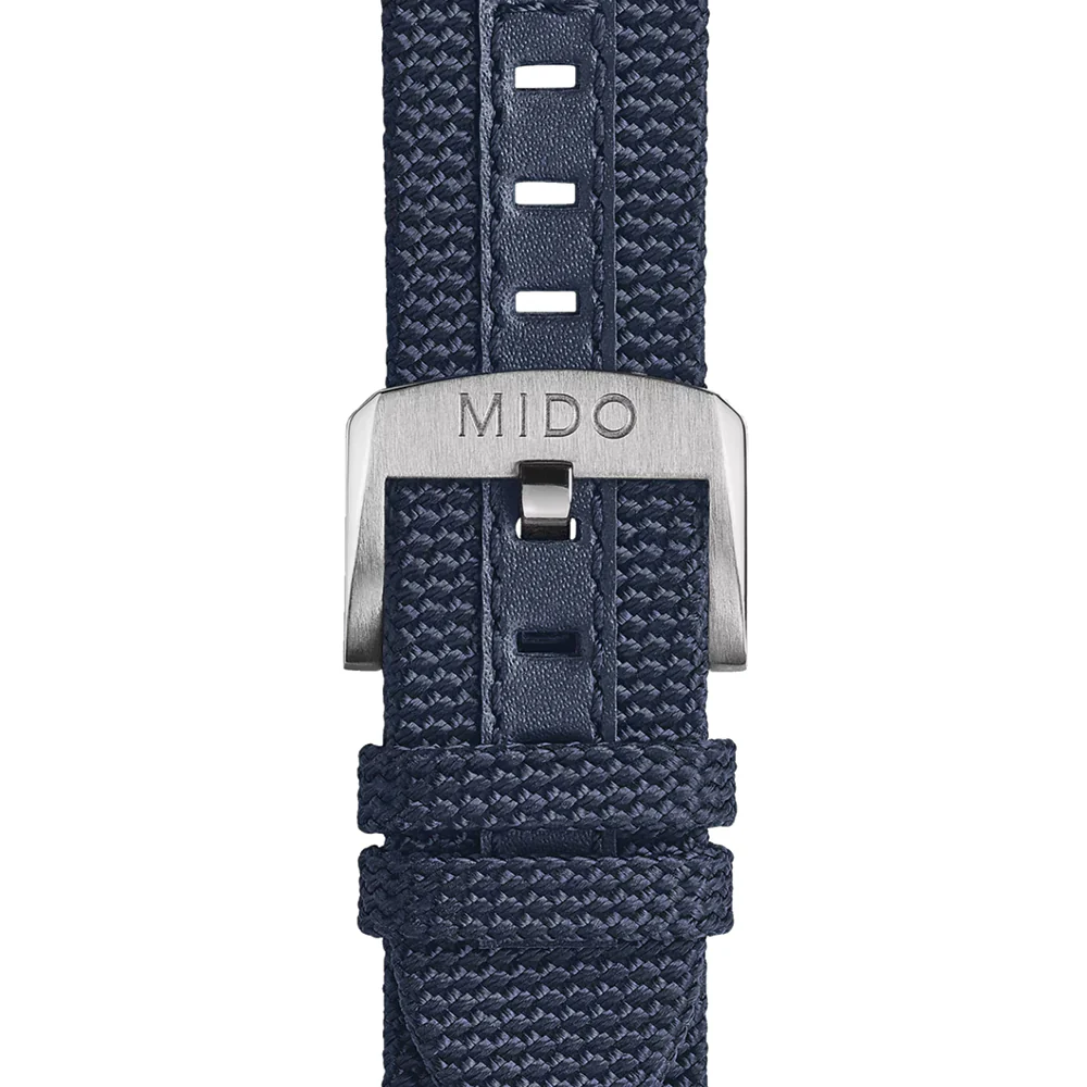 Ocean Star GMT 44mm - Black w/ Blue Bezel on Fabric Strap - Image 7