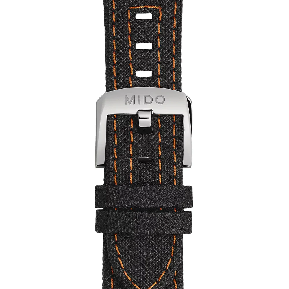 Ocean Star Tribute 40.5mm - Black on Bracelet w/ Additional Fabric Strap - Image 5