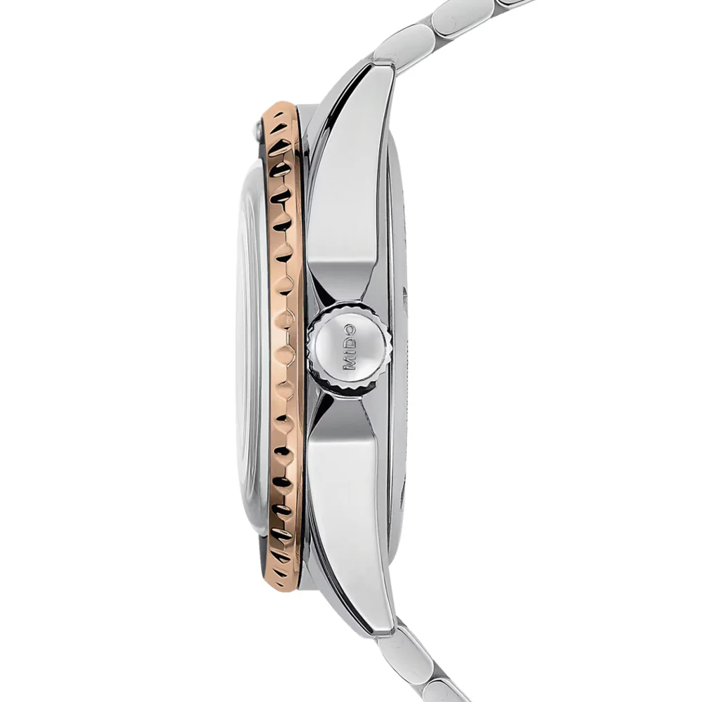 Ocean Star Tribute Black/Rose Gold-Tone Bezel 40.5mm - Black on Bracelet - Image 2