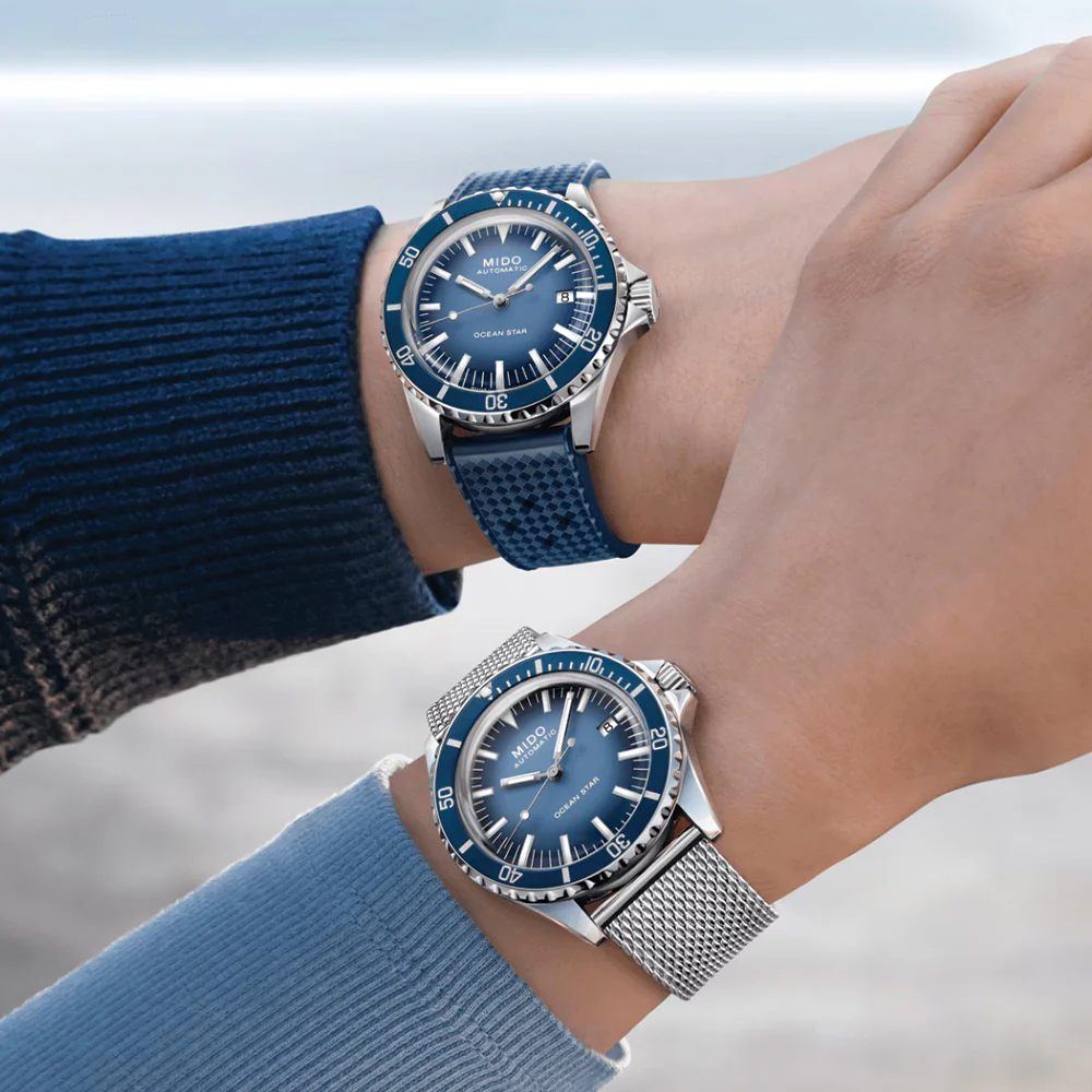 Ocean Star Tribute Special Edition 40.5mm - Blue on Bracelet w/ Additional Rubber Strap - Image 3