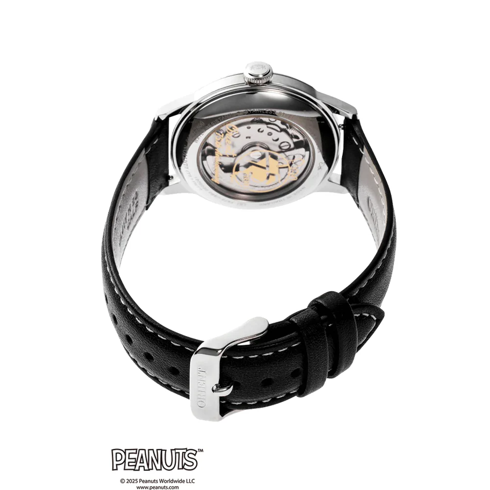 Orient Peanuts 75th Anniversary Limited Edition Bambino 38mm - White on Leather Strap - Image 4