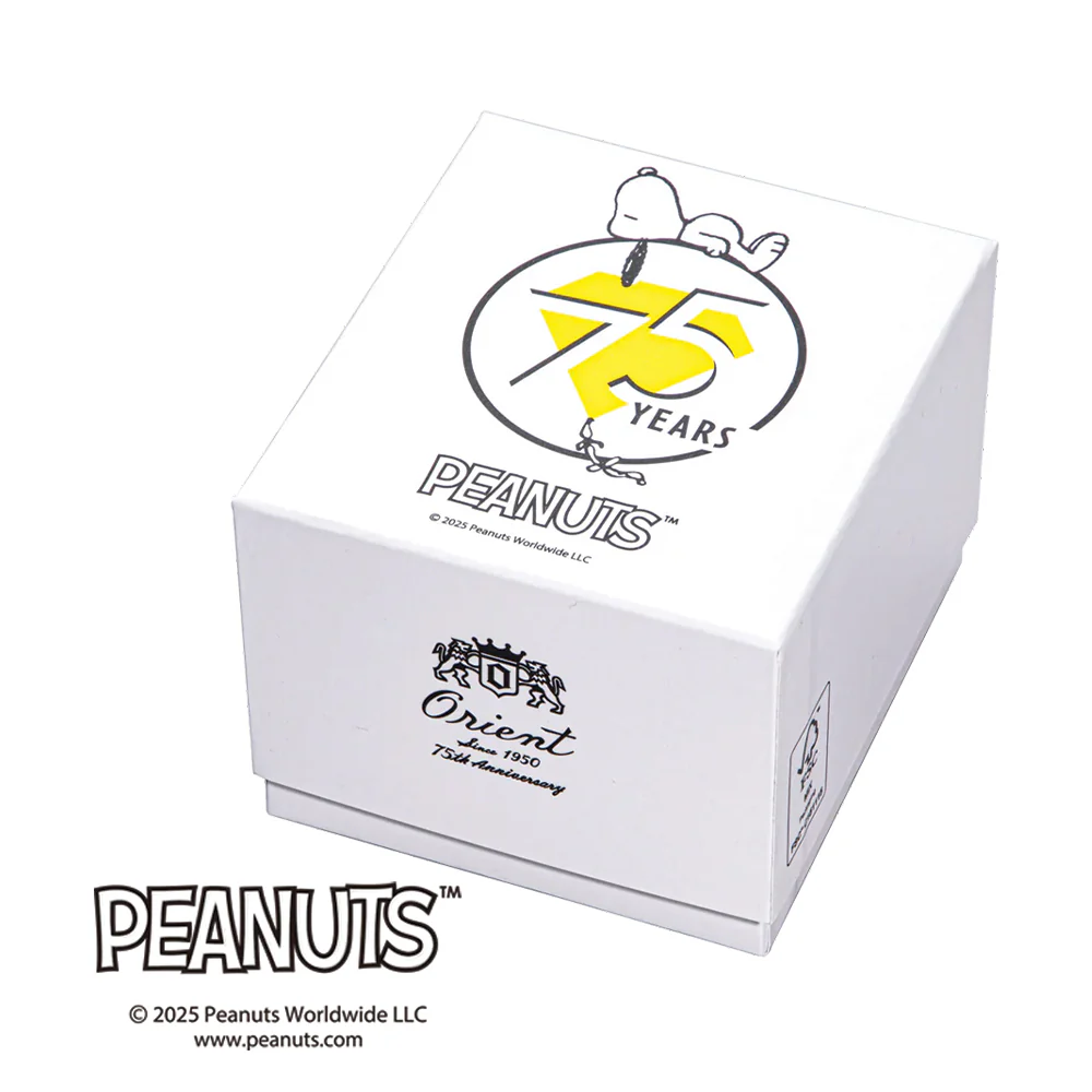 Orient Peanuts 75th Anniversary Limited Edition Bambino 38mm - White on Leather Strap - Image 5